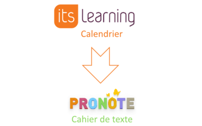 Bascule Calendrier Its Learning vers PRONOTE