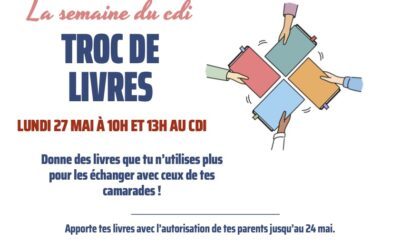 Troc des livres au CDI