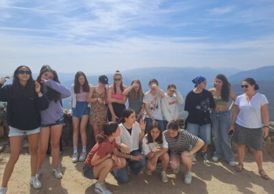 Le groupe devant la vallée du Douro