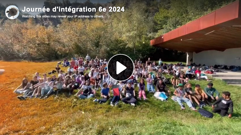 Journée d’intégration 6e – 2024