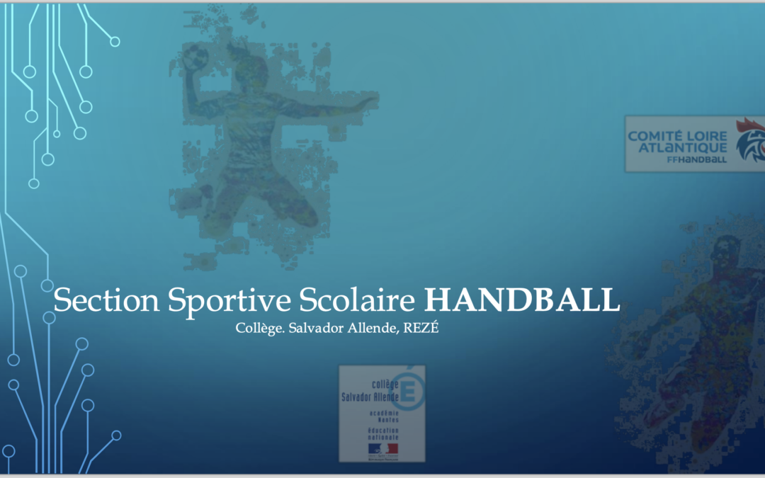 Réunion de rentrée Section Sportive Scolaire Handball 2024